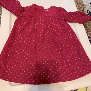 Long sleeve corduroy dress